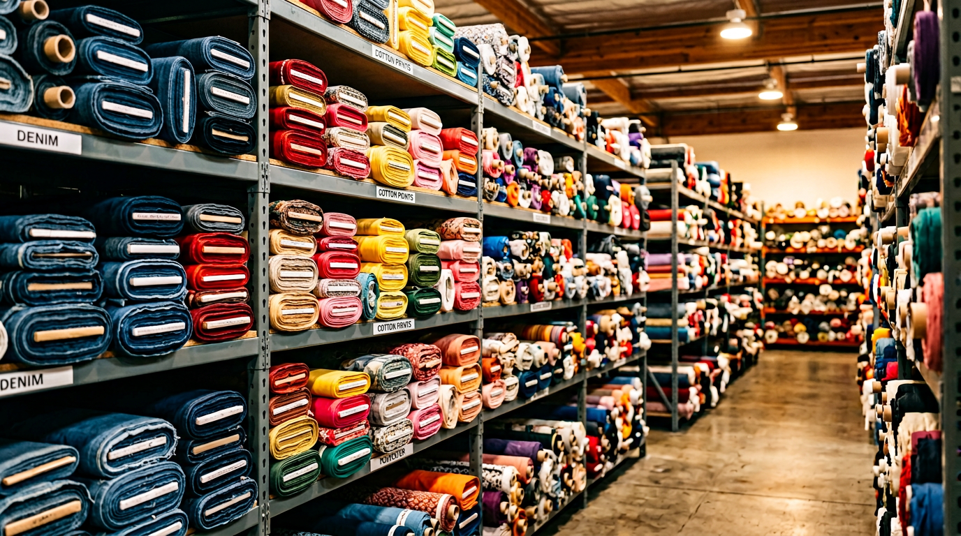 Bodega de rollos de tela de Distribuidora Consulk